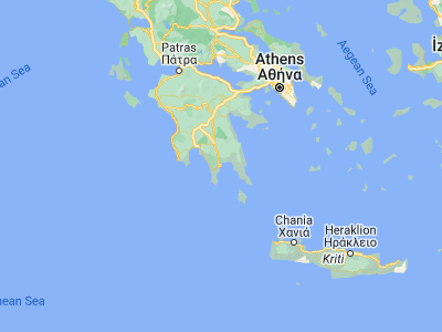 Map showing location of Gýtheio (36.755, 22.56417)