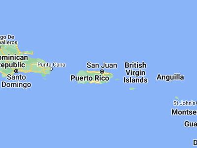 Map showing location of H. Rivera Colon (18.34773, -66.27378)