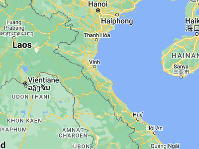 Map showing location of Hà Tĩnh (18.33333, 105.9)