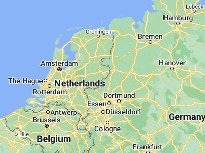 Map showing location of Haaksbergen (52.15667, 6.73889)