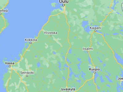 Map showing location of Haapajärvi (63.75, 25.33333)