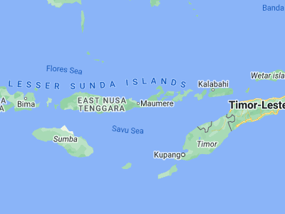 Map showing location of Habibola (-8.749, 122.3704)