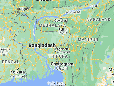 Map showing location of Habiganj (24.38044, 91.413)