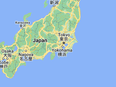 Map showing location of Hachiōji (35.65583, 139.32389)