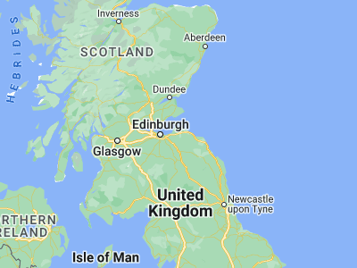 Map showing location of Haddington (55.95612, -2.78332)