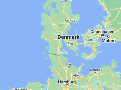 Map showing location of Haderslev (55.25377, 9.48982)