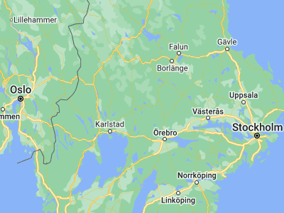 Map showing location of Hällefors (59.78388, 14.52197)