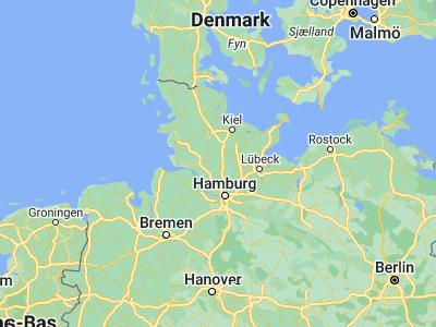 Map showing location of Hagen (53.94652, 9.82659)