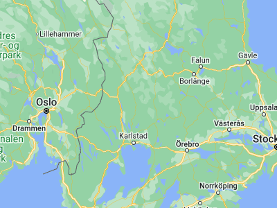 Map showing location of Hagfors (60.02378, 13.67214)