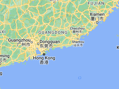 Map showing location of Haicheng (22.97533, 115.33179)