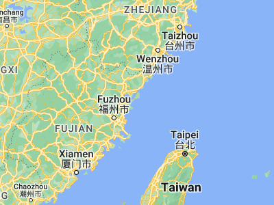 Map showing location of Haidao (26.50443, 120.04817)