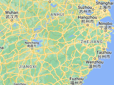 Map showing location of Haikou (29.10682, 117.80736)