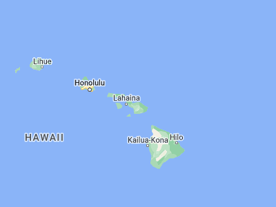 Map showing location of Haiku-Pauwela (20.92187, -156.30508)