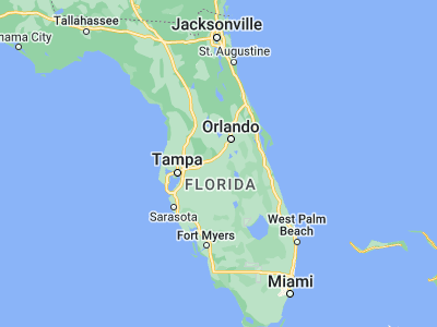 Map showing location of Haines City (28.11418, -81.61785)