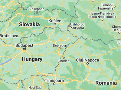 Map showing location of Hajdúhadház (47.68333, 21.66667)