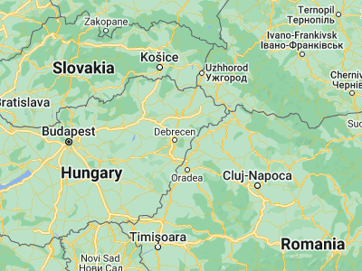 Map showing location of Hajdúsámson (47.6, 21.76667)