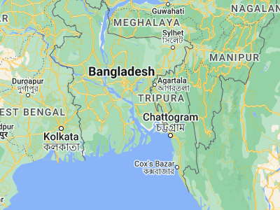 Map showing location of Hājīganj (23.25191, 90.85508)