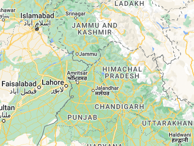 Map showing location of Hājīpur (31.97616, 75.75322)