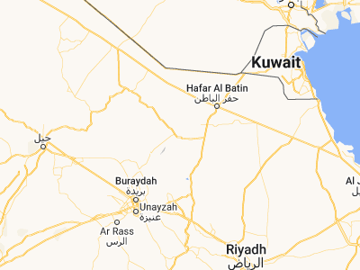 Map showing location of Ḩajrat al Khinbish (27.78248, 45.03675)