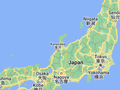 Map showing location of Hakui (36.88333, 136.78333)