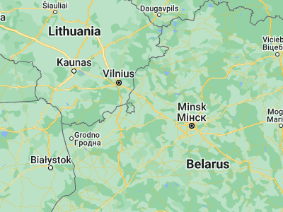 Map showing location of Hal’shany (54.2585, 26.0144)