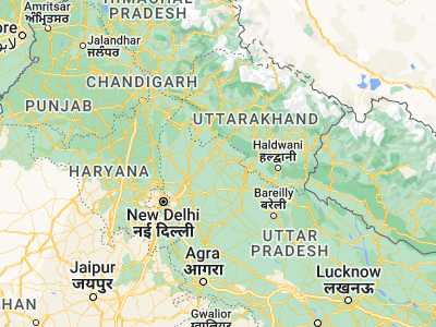 Map showing location of Haldaur (29.28979, 78.28368)