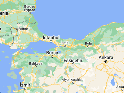 Map showing location of Halıdere (40.71604, 29.75223)