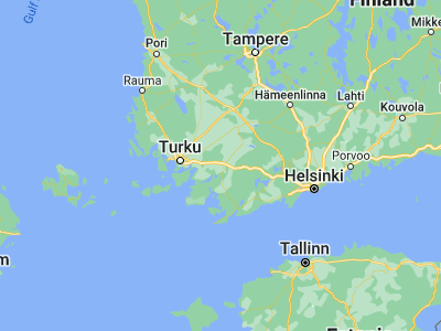 Map showing location of Halikko (60.4, 23.08333)