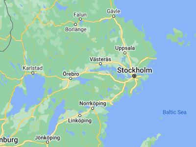 Map showing location of Hällbybrunn (59.38333, 16.43333)