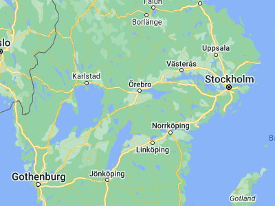 Map showing location of Hallsberg (59.0657, 15.11174)