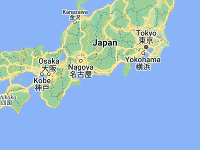Map showing location of Hamamatsu (34.7, 137.73333)