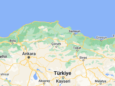 Map showing location of Hamamözü (40.78476, 35.0258)