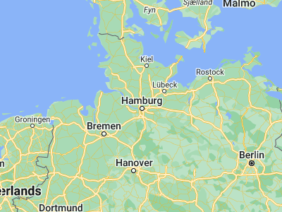 Map showing location of Hamburg-Nord (53.58935, 9.984)