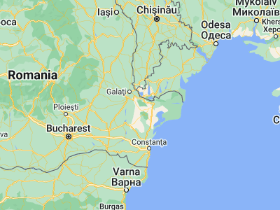 Map showing location of Hamcearca (45.11667, 28.36667)