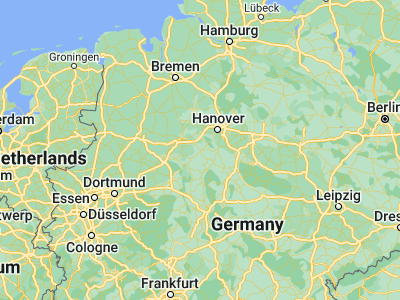 Map showing location of Hameln (52.10397, 9.35623)