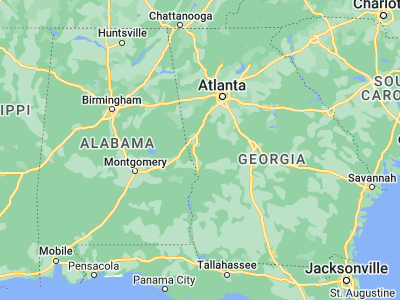 Map showing location of Hamilton (32.75791, -84.87493)