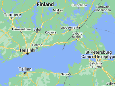 Map showing location of Hamina (60.56974, 27.19794)