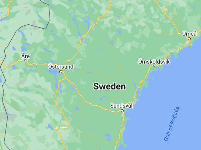 Map showing location of Hammarstrand (63.11041, 16.35377)