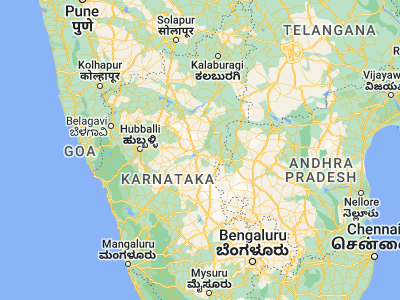 Map showing location of Hampi (15.33333, 76.46667)