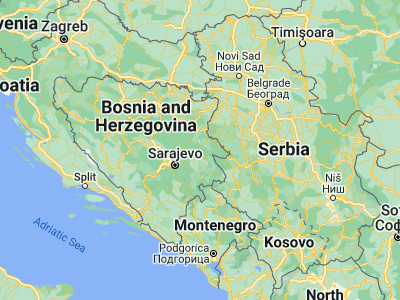 Map showing location of Han Pijesak (44.08161, 18.95258)