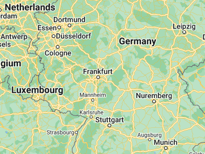 Map showing location of Hanau am Main (50.13423, 8.91418)