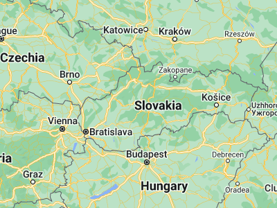 Map showing location of Handlová (48.7276, 18.76012)