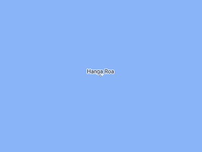 Map showing location of Hanga Roa (-27.15, -109.43333)