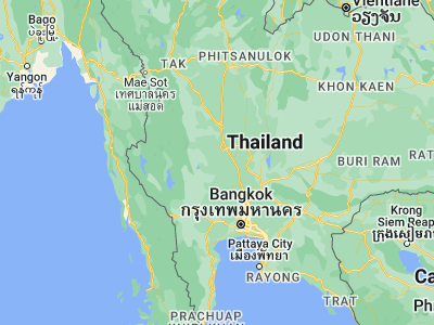 Map showing location of Hankha (14.98122, 100.0147)