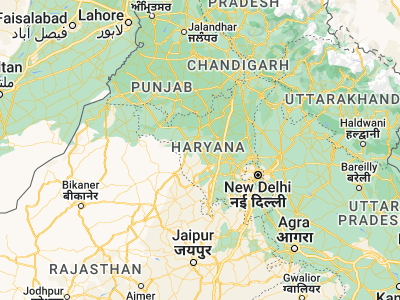 Map showing location of Hānsi (29.10005, 75.9645)