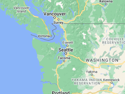 Map showing location of Hansville (47.9187, -122.55431)