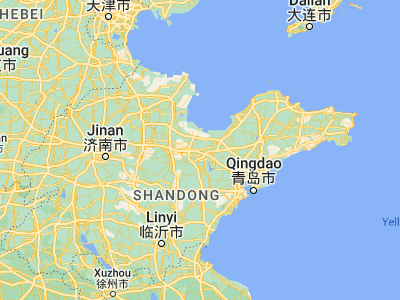 Map showing location of Hanting (36.77083, 119.21083)