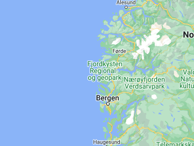 Map showing location of Hardbakke (61.07111, 4.83716)