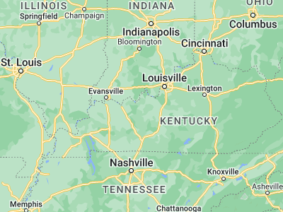 Map showing location of Hardinsburg (37.78006, -86.46053)