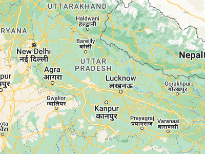 Map showing location of Hardoī (27.39433, 80.1311)